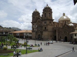 A view of the Plaza de Armas