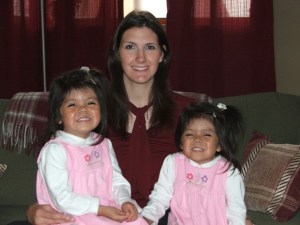 Becca with the girls