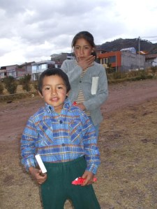 Rodrigo with his new Bible