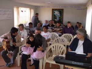 the group before church