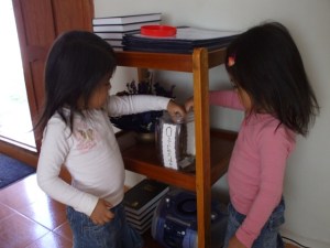 girls giving there offering