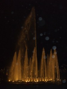 at world's largest fountain park (in Lima)
